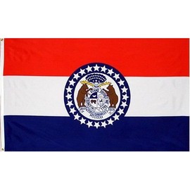 MWS 4'x6' State of Missouri Flag 4x6 ft House Banner Grommets Double Stitched Fade Resistant Premium Quality