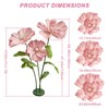 3 Pcs Giant Artificial Flowers for Decoration, Large Paper Pink