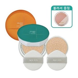 AGE2WENNESS [Seller Hub 1] Age 20s Spot Cover Cushion Melanin Shot Main Product (Case Random) + Refill + Blusher (51037919) No. 21 Main Product (Case Random) + Refill + Multi Blusher / [셀러허브 1]에이지20s 기미 커버 쿠션 멜라닌샷 본품(케이스랜덤)+리필+블러셔 (51037919) 21호 본품(케이스랜덤