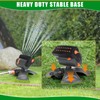 Reallnaive 3 Pcs Adjustable Oscillating Sprinkler 4 Way ABS Lawn