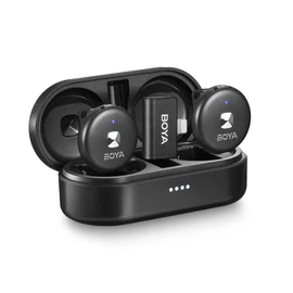 BOYA Colour Omic-D Wireless Dual Neck Microphone Lightning (Black)