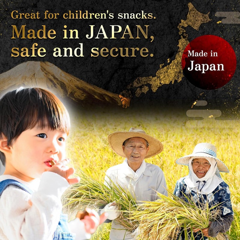 MINOYA Japanese Rice Crackers with Peanuts, 35g, Pack of 36,