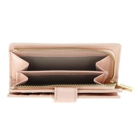 Coccinelle Metallic Soft Mini Wallet Grained Leather Creamy Pink, Creamy Pink