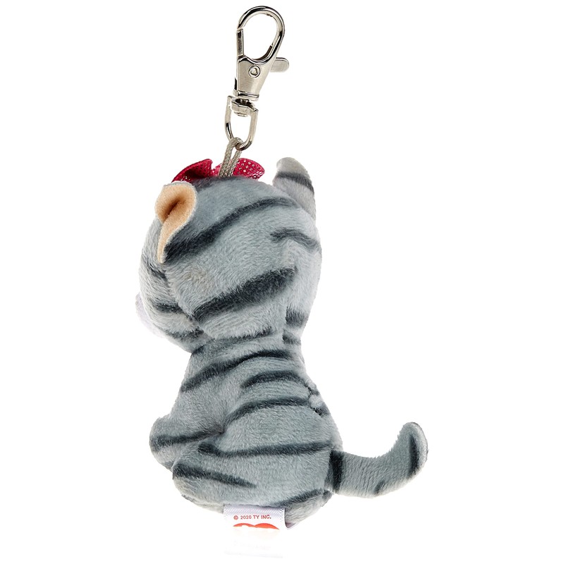 TY Toys Beanie Boo's Clip Cat Kiki - 7 CM,Gray,35243