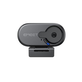 eMeet Webcam 1080P, C100 Webcam para Portátil con Micrófono, Webcam HD con Tapa de Privacidad, Cámara para Ordenador 66°, Plug&Play, Cámara USB para OBS/Twitch/Youtube/Windows/Mac