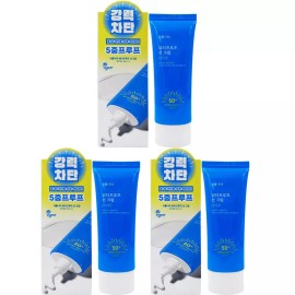 Plant Nation 식물나라 워터프루프 선크림 100ml x3개 SPF50+ 대용량 Plant Nation Waterproof Sun Cream 100ml x 3 pieces SPF50+ Large Capacity