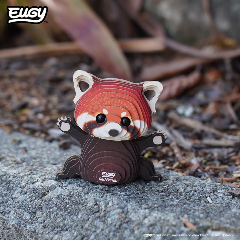 EUGY 126 Red Panda 3D Puzzle - 44 Piece Eco-Friendly