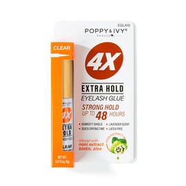Absolute New York's Poppy and Ivy Tube Eyelash Adhesive, Extra Hold, Strong Hold Up to 24-48 Hours (EGLA10 Clear)