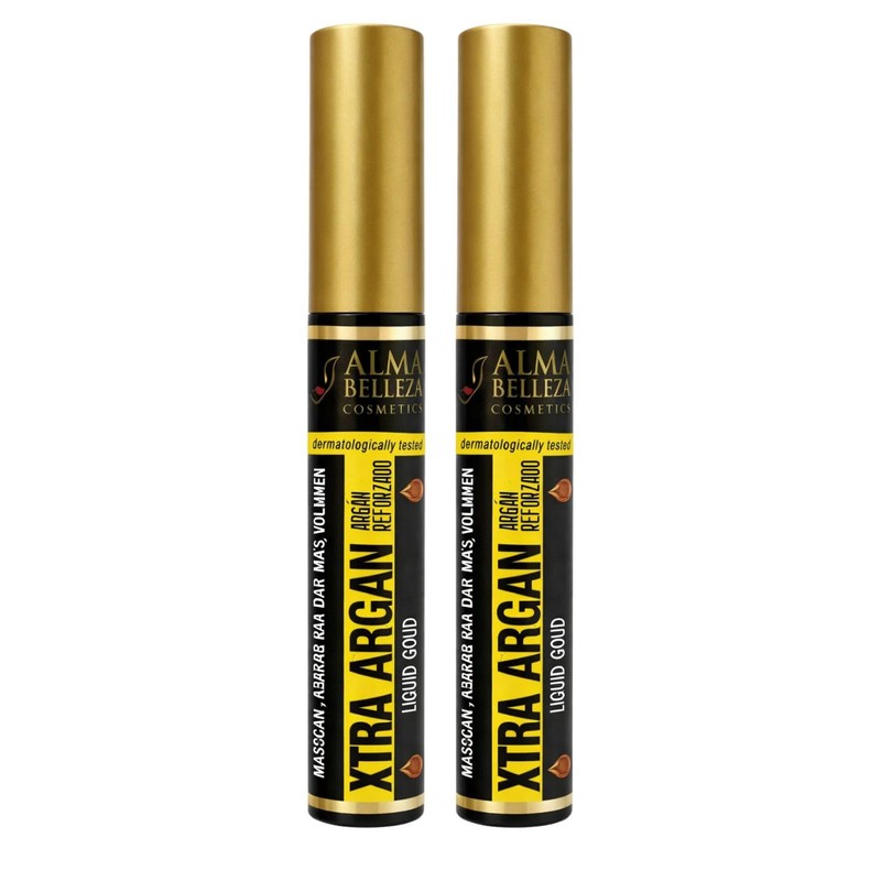 2x XTRA ARGAN OIL Máscara de pestañas negra MÁS VOLUMEN