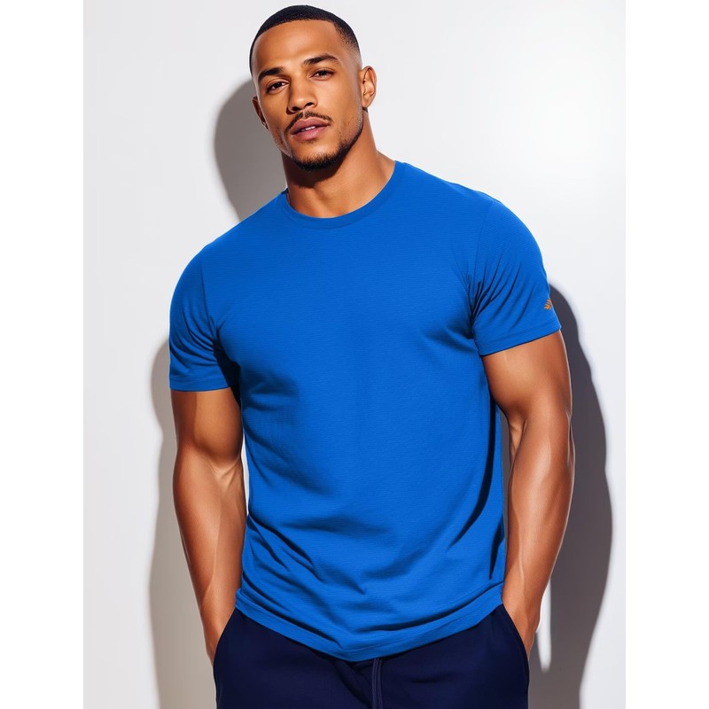 Zengjo Mens Running Shirts Quick Dry Lightweight Moisture Wicking Short