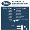 Eliora 36" Ceiling Fan Downrod Accessories with Extended Wires, Only