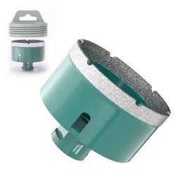 3 Inch Diamond Hole Saw - 75 mm M14 Shank Diamond Core Drill Bit for Angle Grinder, Dry/Wet Hole Opener, Ideal for Tile Granite Marble Glass Ceramic Brick Stone