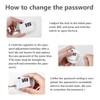 PTMYXIN A Pack Refrigerator Lock Combination Coded Fridge Lock Freezer