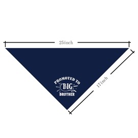 Big Brother Bandana for Dog, Dogs Bandana Pregnancy Announcement, Pet Scarf, Dark Blue Dog Bandanas, Pet Bandanas for Small Medium Large Dogs Cat (A79)