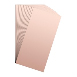 PATIKIL 4x8 inch Single Sided Copper Clad Laminate PCB, 12 Pcs 1mm Thickness FR4 Copper Plated Universal Circuit Prototype Board for Etching DIY PCB Kit