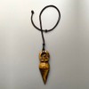 VIE Mother Earth Goddess Pendant, 8x3cm, Tiger's Eye