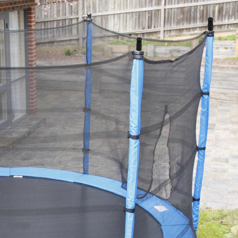 Garneck 8pcs Trampoline Pole Caps Replacement Rod Covers Plastic Black