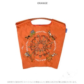 Ball & Chain 301038 Medium Size KEY & CARRIAGE Key & Carriage Key Carriage Shopping Bag Eco Bag, orange