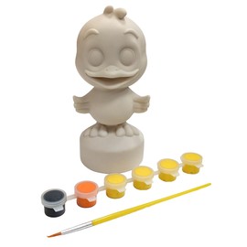 Paint Your Own Garden Duck Craft Kit – Resin Duck Ornament with 6 Paint Pots & Paintbrush – Arts & Crafts DIY Painting Activity Set for Home or Garden Display – Fun Gift Idea for Children Aged 5+