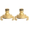 KUHAWL Brass Quick Coupling, Pack of 2 Garden Hose Quick