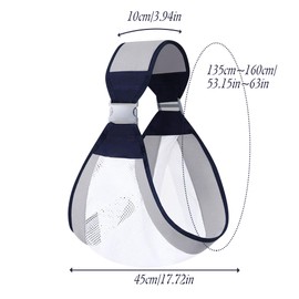 LAT Breathable Baby Sling Adjustable Koala Sling Multifunctional Baby Carrier 3D Mesh Baby Carrier for Newborns Toddlers up to 20 kg (Grey, A)