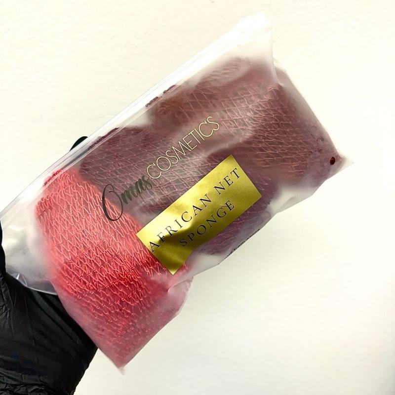 Omas Cosmetics 3 Piece African Net Sponge Bundle - Ethically