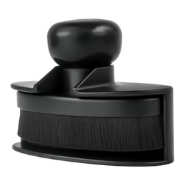 Filiverco Car Tire Shine Applicator, Automotive Tire Shine Brush, Auto Tire Dressing Applicator Brush for Auto Detailing & Car Wash Kit, with Stand (1pcs, Black)