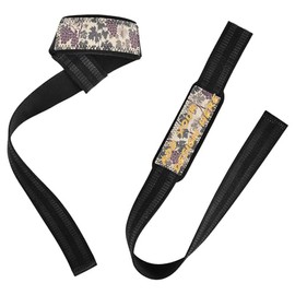 William Morris - Correas de levantamiento de pesas de 26 pulgadas, antideslizantes, personalizables, par de correas de gimnasio para levantamiento de pesas, culturismo, entrenamiento de fuerza