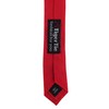 TigerTie - Slim designer tie in plain colour, 100% linen,