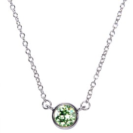 Pavilion Gift Company H2Z 16223 - Collar de piedra natal de peridoto de agosto con cadena de 45,7 cm