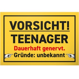 DankeDir! Teenager Annoyed Sign 30 x 20 cm Gift Idea Boys & Girls Door Sign Teenager Room Saying Gift Idea Birthday Room Decoration Teenagers Door Decoration