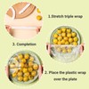 Daryunk 100 Pcs Shrinkable Food Covers, Reusable Elasticated Food Covers