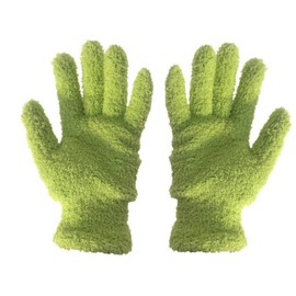 Dusting Glove Cleaning Cloth Gloves Microfiber Making Duster Easy For House Cleaning Trucks Cars Lamps Window, Green