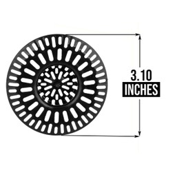 Plastic Hair Stopper Basket for Bathroom Tub - Kitchen Sink Cover Drain Catcher Trap for Shower Bathtub