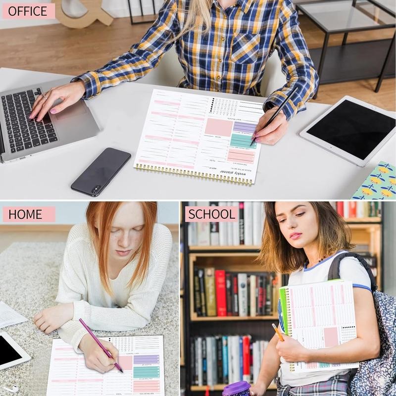 Weekly To Do List Notepad, Weekly Desk Planner with 52