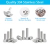 130pcs M3x25mm Hex Socket Head Cap Screws Bolts, 304 Stainless