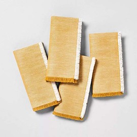 4pk Cross Dyed Napkins Golden Yellow - Hearth & Hand with Magnolia