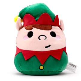 Puckator Squidglys Christmas Festive Friends Austin the Elf Plush Toy - Plushies Cute Animal Baby Newborn Kids Toys Stuff Gifts Gift For Girlfriend Cuddly Stuffed Toy Plushie