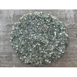 Wholesale Natural Semi Tumbled Green Fluorite Gemstone Chips, Crushed Mini Green Fluorite Crystals, Undrilled Crystal Chips (Green Fluorite, 0.25 Pound)