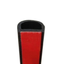 ESUPPORT 8 Metros Tira de Sellado para Puerta de Coche Forma Grande D Tira de Autoadhesiva Goma de Sellado Burletes Impermeable Puerta Ventana Tira de Sellado de Borde