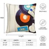 ZYLITHO Gramophone Records Throw Pillow Covers Old Audio Cassettes Square