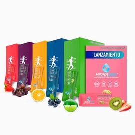 Hidra2go, Electrolitos Sin Azucar, Con Vitamina C, Complejo B, Magnesio Y Potasio, 60 Sobres, Sabores Mixtos