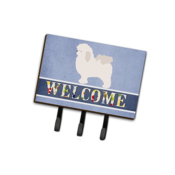 Caroline's Treasures BB8309TH68 Bolognese Welcome Leash or Key Holder, Triple,