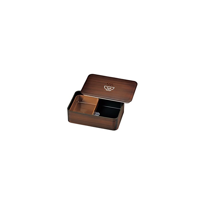 Tatsumiya Don 52692 Single Tier Lunch, Wood Grain Regular