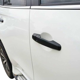 JHCHAN Door Handle Covers for Mitsubishi Shogun Sport, 2015-2025 Mitsubishi Shogun Sport Accessories, Mitsubishi Pajero Sport Exterior Car Door Handle Protector Scratch Guard (11PCS Matte Black)