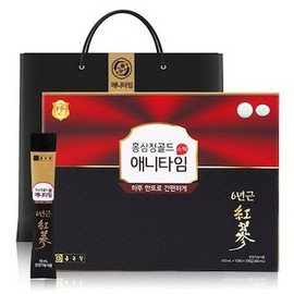 Chong Kun Dang Red Ginseng Red Ginseng Extract Ginsenoside Gift 30 Packets, 3 Pieces / 종근당홍삼 홍삼정 진세노사이드 선물용 30포, 3개