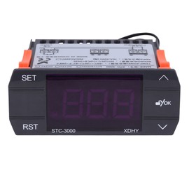 Walfront Termostato Controlador de Temperatura Digital STC-3000 110V-220V con Sensor(110-220V30A)