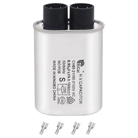 Tnisesm Microwave Capacitor 0.95uF 2100V, High Voltage Capacitor 1/4" Standard Terminal Connection Pin, Compatible with Whirlpool etc.