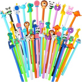 Party Bag Fillers for Kids, 30 Pcs Shake and Go Ballpoint Pens with Cute Animal Pen Novelty Party Favours for Girls and Boys Stationery