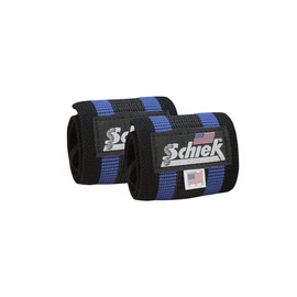 Schiek Wrist Wrap, 24 Inches, Free Weight Training Use, blue